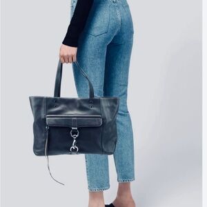 Price drop! Rebecca Minkoff large Bowery dark blue leather tote NEW!  $195
